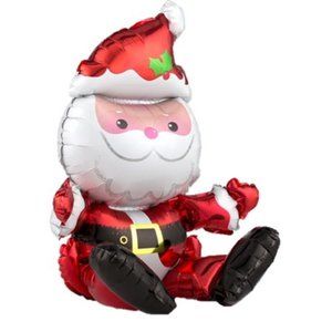 Christmas Decorations Sitting Santa Multi-Balloon, Party Decoration